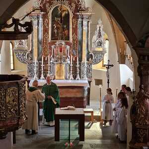 Vor 60 Jahren feierte Pater Koloman OSB seine Primiz in der Pfarrkirche Deutschfeistritz.